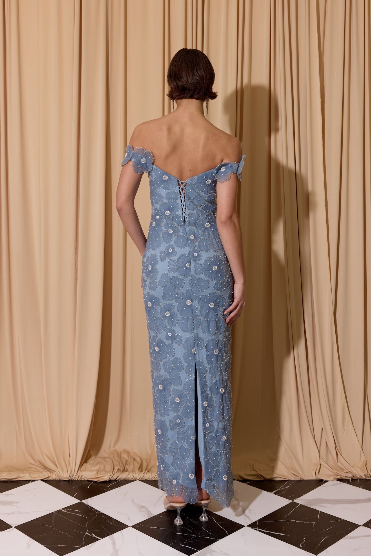 3-D Floral Lace Off-The Shoulders
