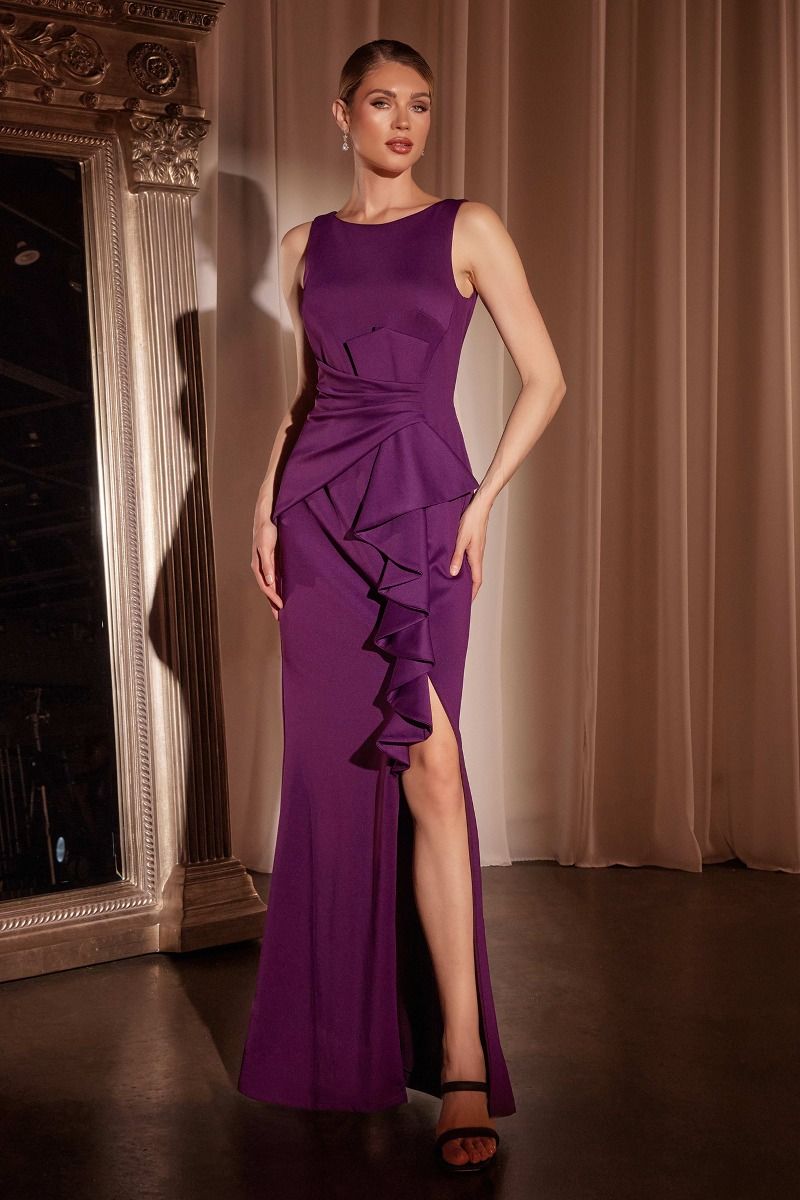 CH377-Fitted Neoprene Dress